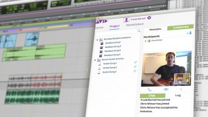 Fig. 3 - Videoconferência integrada com o Pro Tools