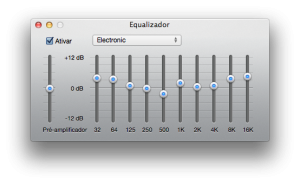 fig. 1 - iTunes Equalizador gráfico