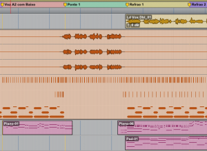 fig. 2 - Clip Group de áudio e MIDI