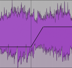 fig. 4B - Com o comando Cut, a curva foi amenizada