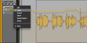 fig. 5 - Automation Trim Mode