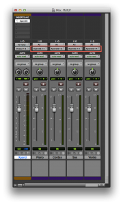 fig. 2 - Configuração de MIDI tracks